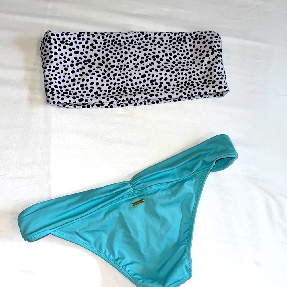 Dalmatian Bandeau Swim Top ONLY size Medium